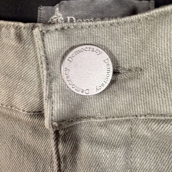 NWT Democracy Pants Women 16 Green Ab Solution HighRise Trouser Stretch Wide Leg - Picture 3 of 8